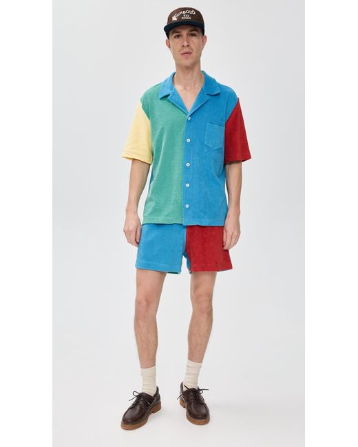 Howlin' By Morrison Blue Terry Shorts 4.25 for men