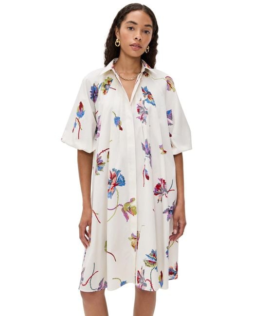 LaDoubleJ White Sunburst Dress