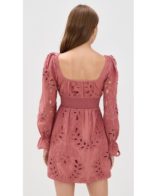 Saylor Red Lex Mini Dress