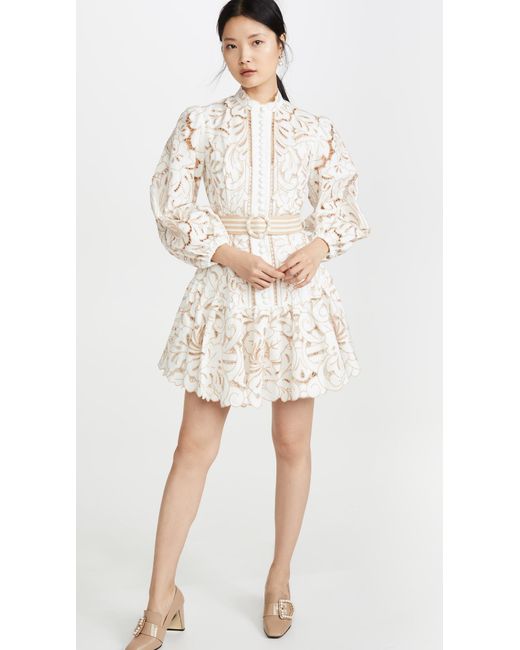 Zimmermann White Edie Embroidery Dress