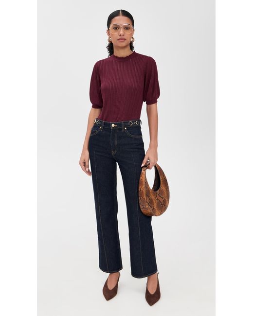 Ulla Johnson Purple Gemma Top