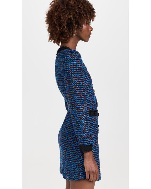 Saloni Blue Alicia Dress