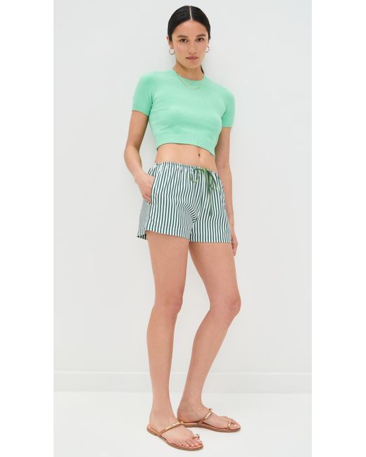 Bailey Rose Blue Striped Shorts