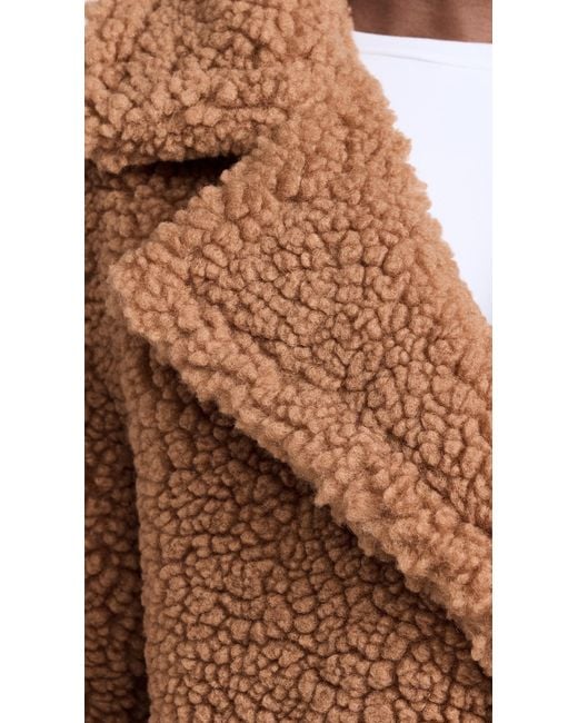 Ugg Brown Gertrude Long Teddy Coat