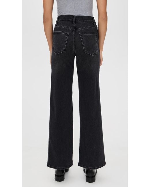 FRAME Black Le Slim Palazzo Jeans
