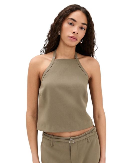 Vince Multicolor Apron Halter Top