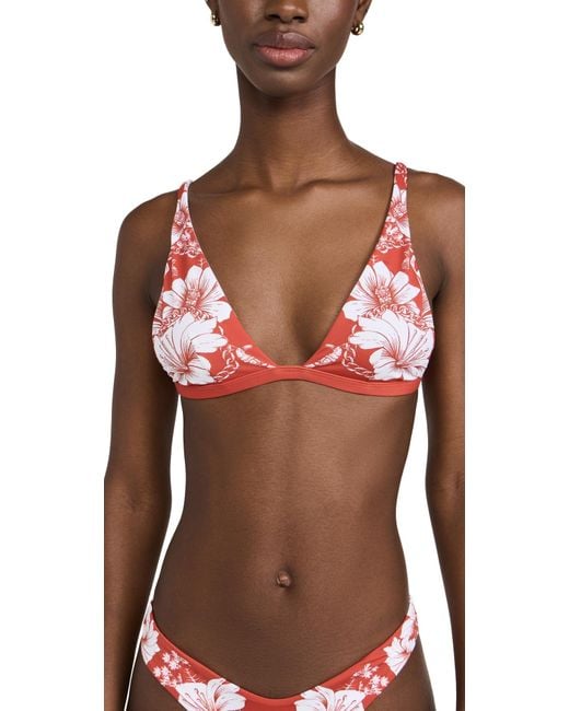 Farm Rio Multicolor Floral Chains Triangle Bikini Top