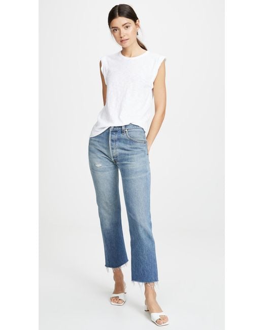 Veronica Beard White Dree Muscle Tee