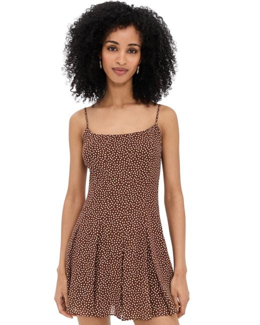 Reformation Brown Annelise Dress