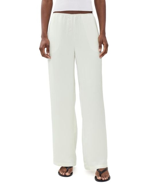 Lioness White Bloom Pants