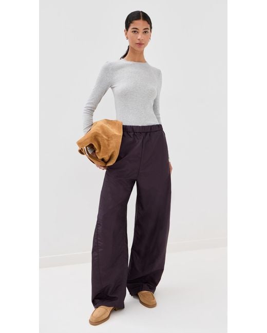 Tibi Blue Crispy Nylon Winslow Pants