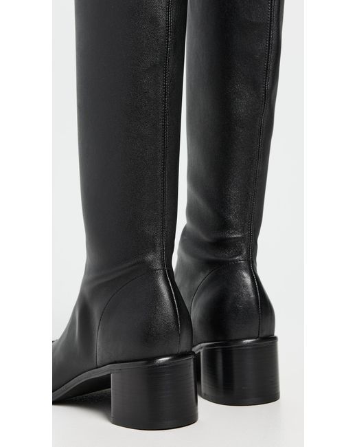 Tory Burch Black Cap Toe Knee High Boots
