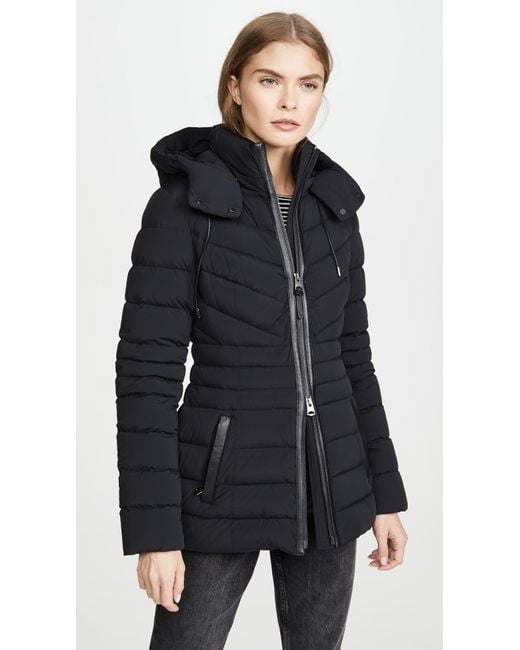 Mackage Patsy Lightweight Down Jacket With Removable Hood In Black - Women