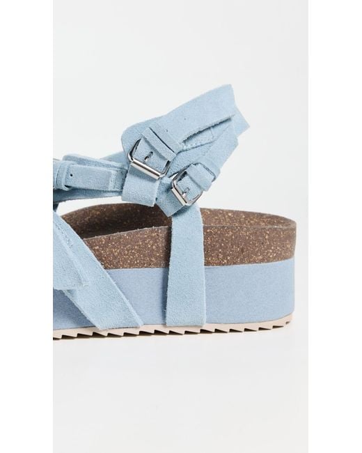 R13 Platform Sandals in Blue | Lyst