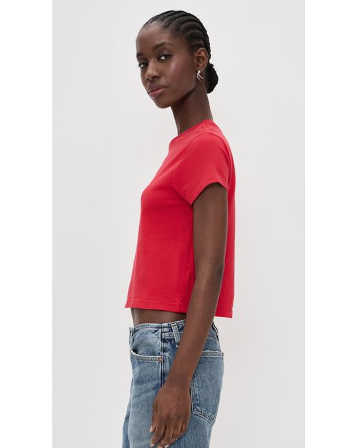 Agolde Red Adine Shrunken Tee