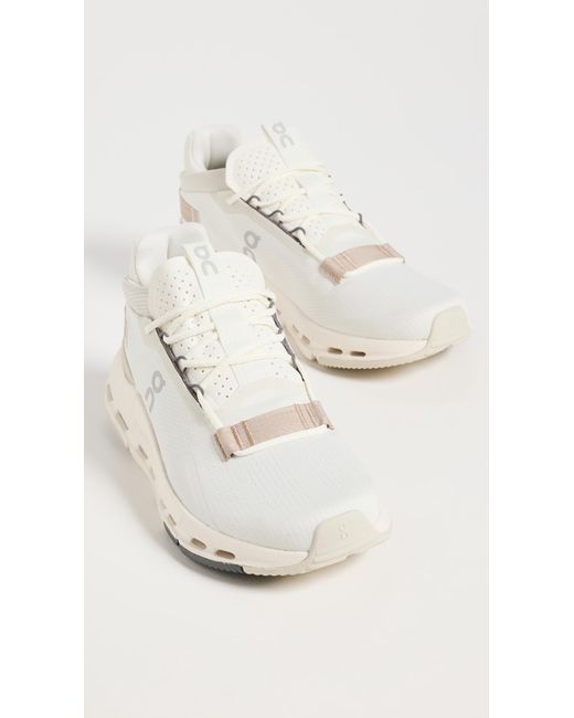 On Shoes White Cloudnova 2 Sneakers