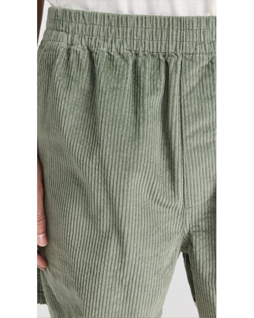 Madewell Green Madewe 5 1/2" Corduroy Everywear Shorts Dusty Aure for men