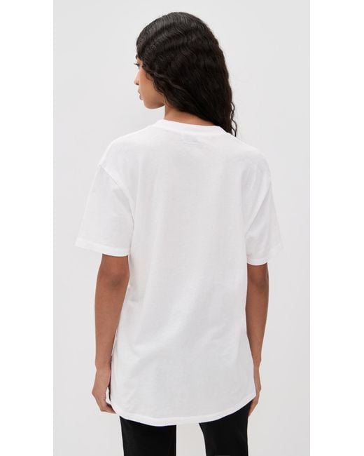 Anine Bing White Walker Tee Leopard