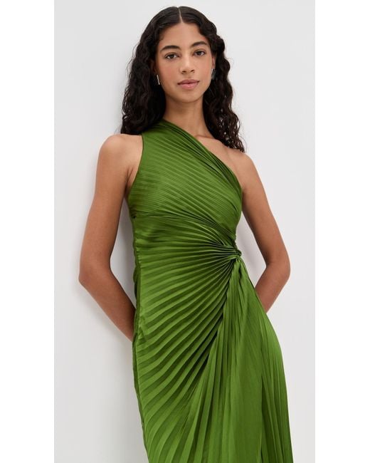alc green pleated dress Boden Women's Empire Waistline Shirt Dress in Green main image 1