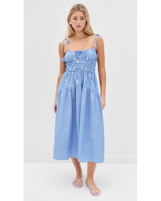 En Saison Blue Amelie Midi Dress