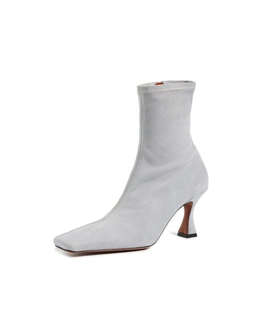 MANU Atelier White Stretch Duck Boots