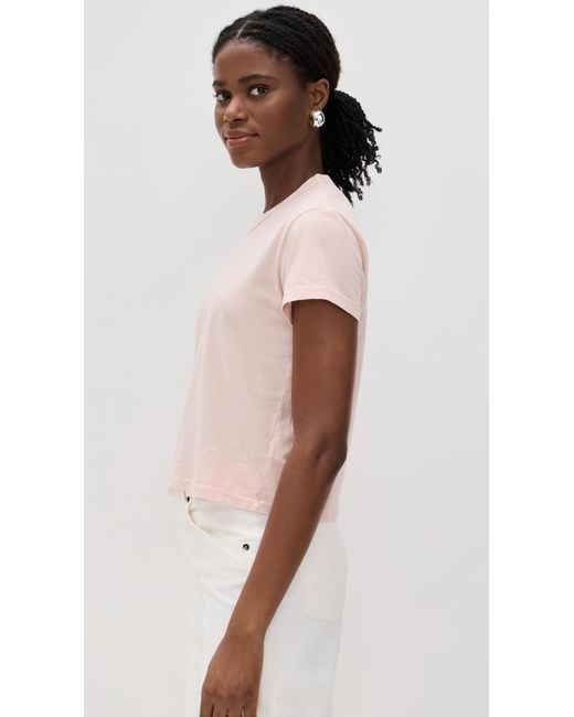 James Perse Multicolor Shrunken Crew Neck Tee