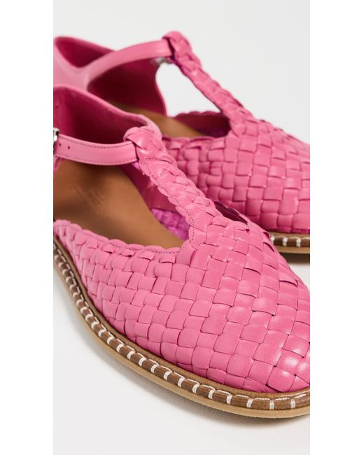 Naguisa Pink Fragaria Woven Flats
