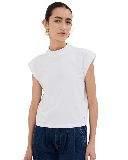Anine Bing White Caspen Tee