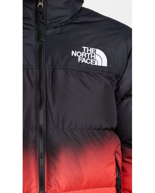 The North Face Red 96 Nuptse Dip Dye Jacket