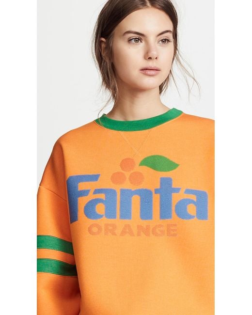 Marc Jacobs Fanta Sweatshirt With Long Sleeves & Crew Neckline in