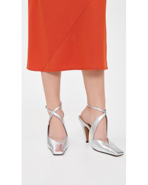 Stella McCartney White Spur Metallic Alter Mat Pumps
