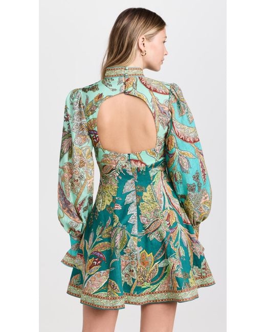 ALMAIS Franca Mini Dress in Blue | Lyst
