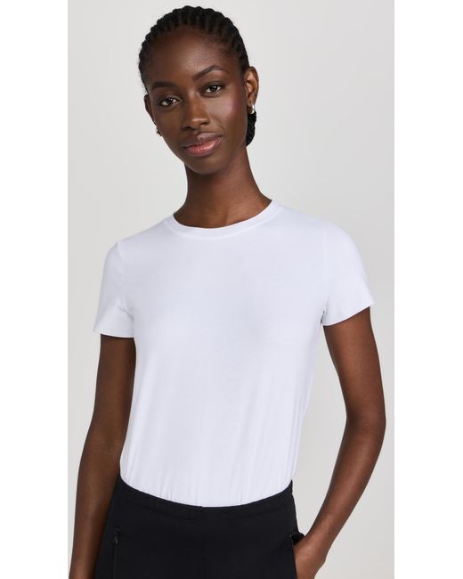 Commando White Essential Cotton Tee Thong Bodysuit