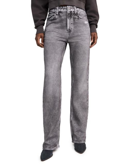 Rag & Bone Gray Miramar Straight Sweatpants