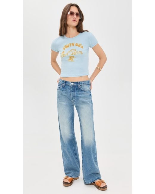 Mother White The Itty Bitty Ringer Tee