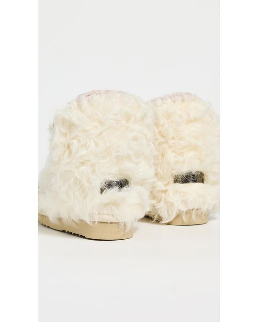 Mou White 18 Curly Boots