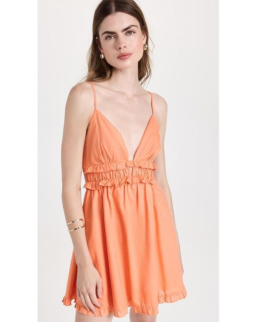 Wayf Spencer Cami Dress in Orange | Lyst