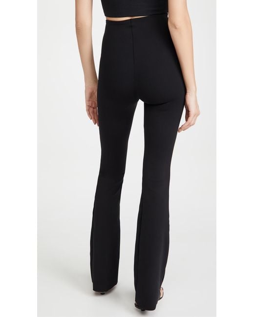 Commando Black Neoprene Flared Leggings