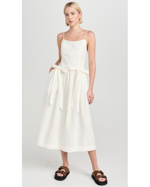 Damson Madder White Penelope Dress