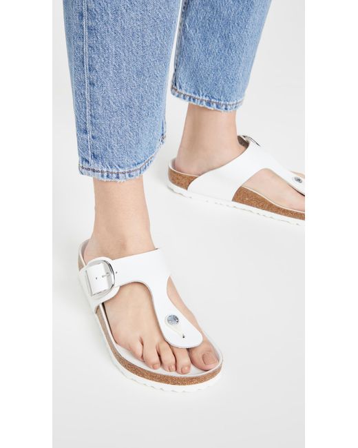 birkenstock gizeh white leather