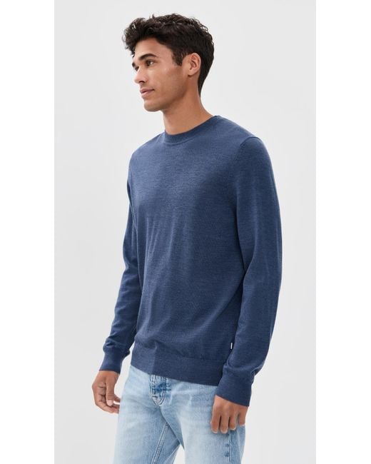 NN07 Blue Ted Soft Wool Sweater for men