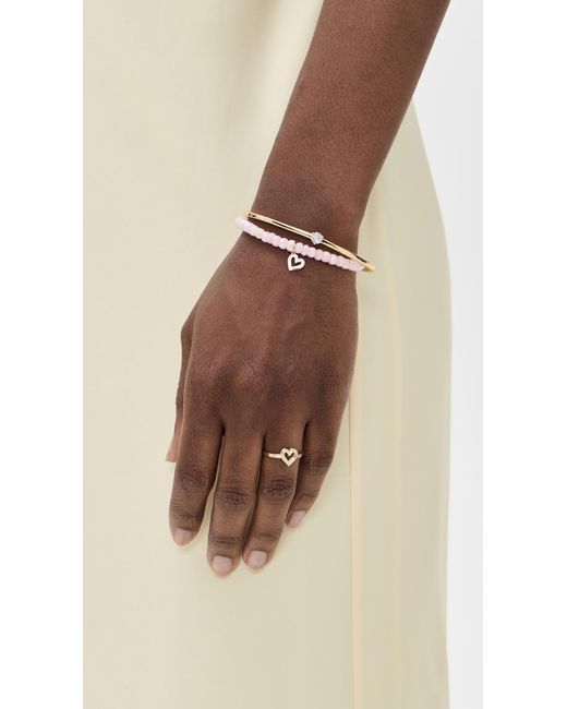 Sydney Evan Multicolor 14K Open Heart Ring