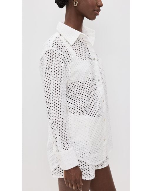 Solid & Striped White The Bronte Button Down