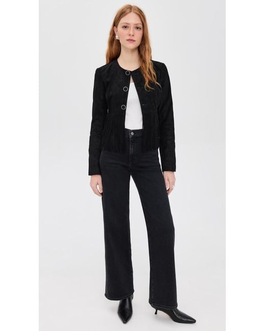 FRAME Black The Saddle Jacket