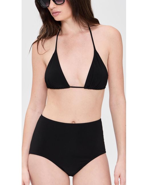 Norma Kamali Black String Bra