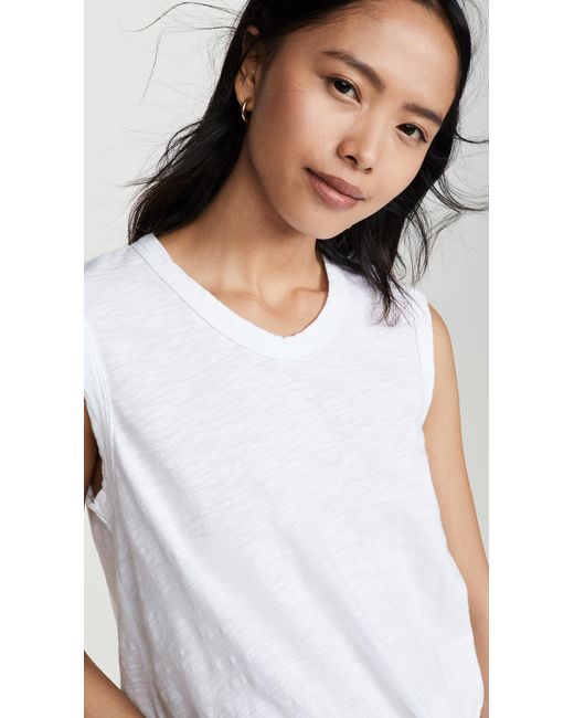 Wilt Easy Shell Tank in White | Lyst