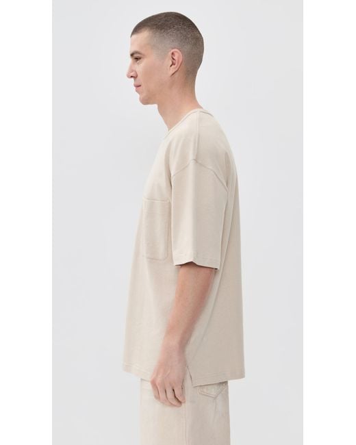Lemaire Natural Boxy T-Shirt for men