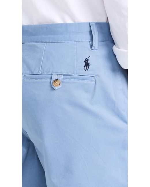Polo Ralph Lauren Blue Classic Fit 6" Stretch Chino Shorts for men
