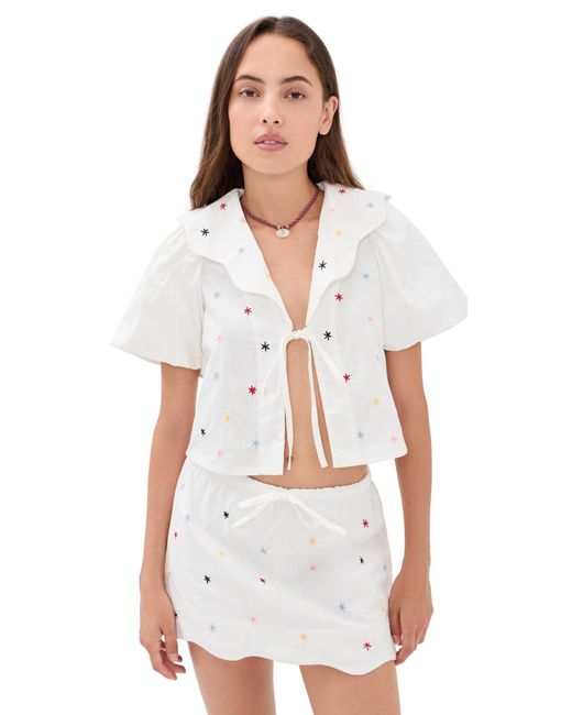 Sixxta White Marea Top