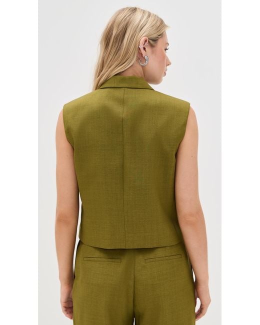 Theory Green Peak Vest